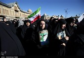 تجمع سوگواران رهبر شهید انقلاب در همدان