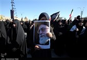 تجمع سوگواران رهبر شهید انقلاب در همدان