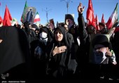 تجمع سوگواران رهبر شهید انقلاب در همدان