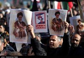 تجمع سوگواران رهبر شهید انقلاب در همدان