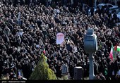 تجمع سوگواران رهبر شهید انقلاب در همدان