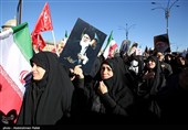 تجمع سوگواران رهبر شهید انقلاب در همدان