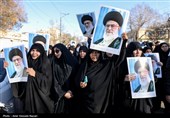 تجمع سوگواران رهبر شهید انقلاب در قزوین