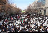 تجمع سوگواران رهبر شهید انقلاب در تبریز