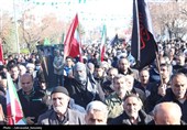 مردم قزوین در سوگ شهادت رهبر مسلمین‌جهان