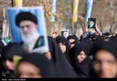 تجمع سوگواران رهبر شهید انقلاب در قزوین