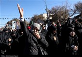 تجمع سوگواران رهبر شهید انقلاب در قزوین