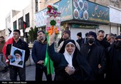 تجمع سوگواران رهبر شهید انقلاب در قزوین