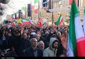 دسته عزاداری حسینه اعظم زنجان در پی شهادت رهبر انقلاب