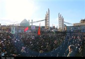 دسته عزاداری حسینه اعظم زنجان در پی شهادت رهبر انقلاب