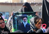 دسته عزاداری حسینه اعظم زنجان در پی شهادت رهبر انقلاب