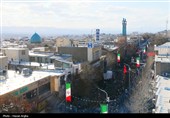 دسته عزاداری حسینه اعظم زنجان در پی شهادت رهبر انقلاب