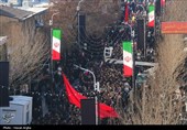 دسته عزاداری حسینه اعظم زنجان در پی شهادت رهبر انقلاب