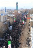 دسته عزاداری حسینه اعظم زنجان در پی شهادت رهبر انقلاب