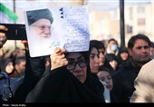 دسته عزاداری حسینه اعظم زنجان در پی شهادت رهبر انقلاب
