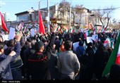 دسته عزاداری حسینه اعظم زنجان در پی شهادت رهبر انقلاب