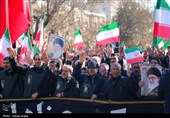 دسته عزاداری حسینه اعظم زنجان در پی شهادت رهبر انقلاب