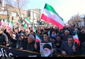 دسته عزاداری حسینه اعظم زنجان در پی شهادت رهبر انقلاب