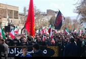 دسته عزاداری حسینه اعظم زنجان در پی شهادت رهبر انقلاب