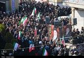 دسته عزاداری حسینه اعظم زنجان در پی شهادت رهبر انقلاب
