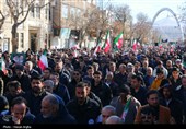 دسته عزاداری حسینه اعظم زنجان در پی شهادت رهبر انقلاب