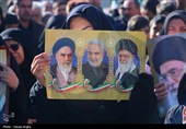 دسته عزاداری حسینه اعظم زنجان در پی شهادت رهبر انقلاب