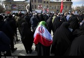 تشییع پیکر شهدای حملات آمریکایی صهیونی در همدان