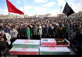 تشییع پیکر شهدای حملات آمریکایی صهیونی در همدان