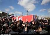 تشییع پیکر شهدای حملات آمریکایی صهیونی در همدان