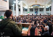 مراسم عزاداری شهادت رهبر معظم انقلاب در حرم مطهر حضرت شاهچراغ (ع)