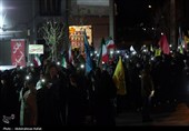 دسته های عزاداری رهبر شهید انقلاب در همدان
