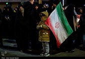 اجتماع مردم در سوگ رهبر شهید - قزوین