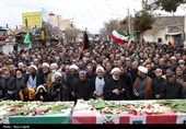 تشییع باشکوه 2 شهید مدرسه میناب در رفسنجان