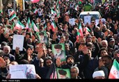 تشییع پیکر شهدای حملات آمریکایی صهیونی در زنجان