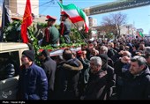 تشییع پیکر شهدای حملات آمریکایی صهیونی در زنجان