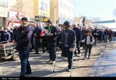 تشییع پیکر شهدای حملات آمریکایی صهیونی در زنجان
