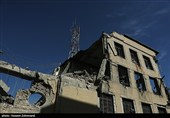 بازگشت مأموران به کلانتری پس از حمله موشکی