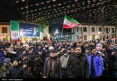 اجتماع مردم در سوگ رهبر شهید - رودسر گیلان