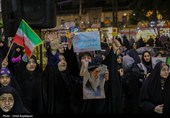 اجتماع مردم در سوگ رهبر شهید - رودسر گیلان