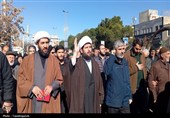 تشییع شهید جنگ تحمیلی صهیونی آمریکایی در تاکستان