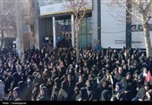 تشییع شهید جنگ تحمیلی صهیونی آمریکایی در تاکستان