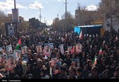 تشییع شهید جنگ تحمیلی صهیونی آمریکایی در تاکستان