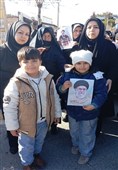 تشییع شهید جنگ تحمیلی صهیونی آمریکایی در تاکستان