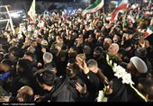 وداع گرگانی‌ها با پیکر دو شهید جنگ