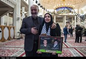 مراسم وداع با پیکر 14 شهید حمله آمریکایی - صهیونیستی در شیراز