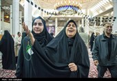 مراسم وداع با پیکر 14 شهید حمله آمریکایی - صهیونیستی در شیراز