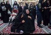 مراسم وداع با پیکر 14 شهید حمله آمریکایی - صهیونیستی در شیراز