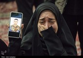 مراسم وداع با پیکر 14 شهید حمله آمریکایی - صهیونیستی در شیراز