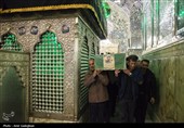 مراسم وداع با پیکر 14 شهید حمله آمریکایی - صهیونیستی در شیراز
