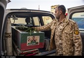 مراسم وداع با پیکر 14 شهید حمله آمریکایی - صهیونیستی در شیراز